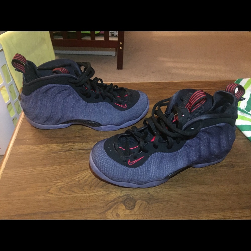 Nike Denim Foamposite One Size 9.5 Men